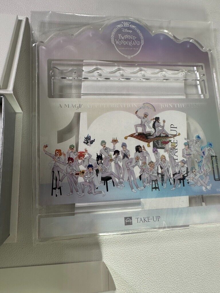 Twisted Wonderland Disney100 Take-Up Heartslabyul Silver Necklace Acrylic Stand