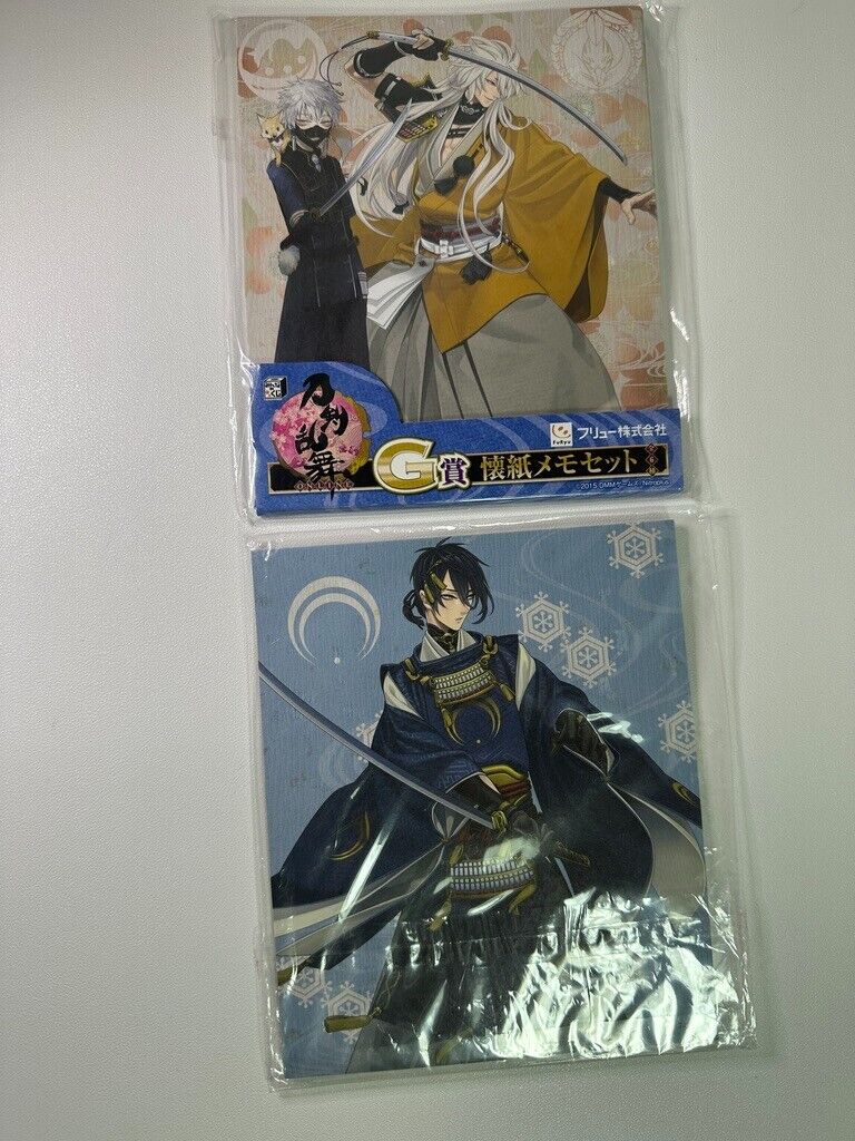 Touken Ranbu Memo Paper Set Touken Ranbu Online Kogitsunemaru Mikazuki Munechika