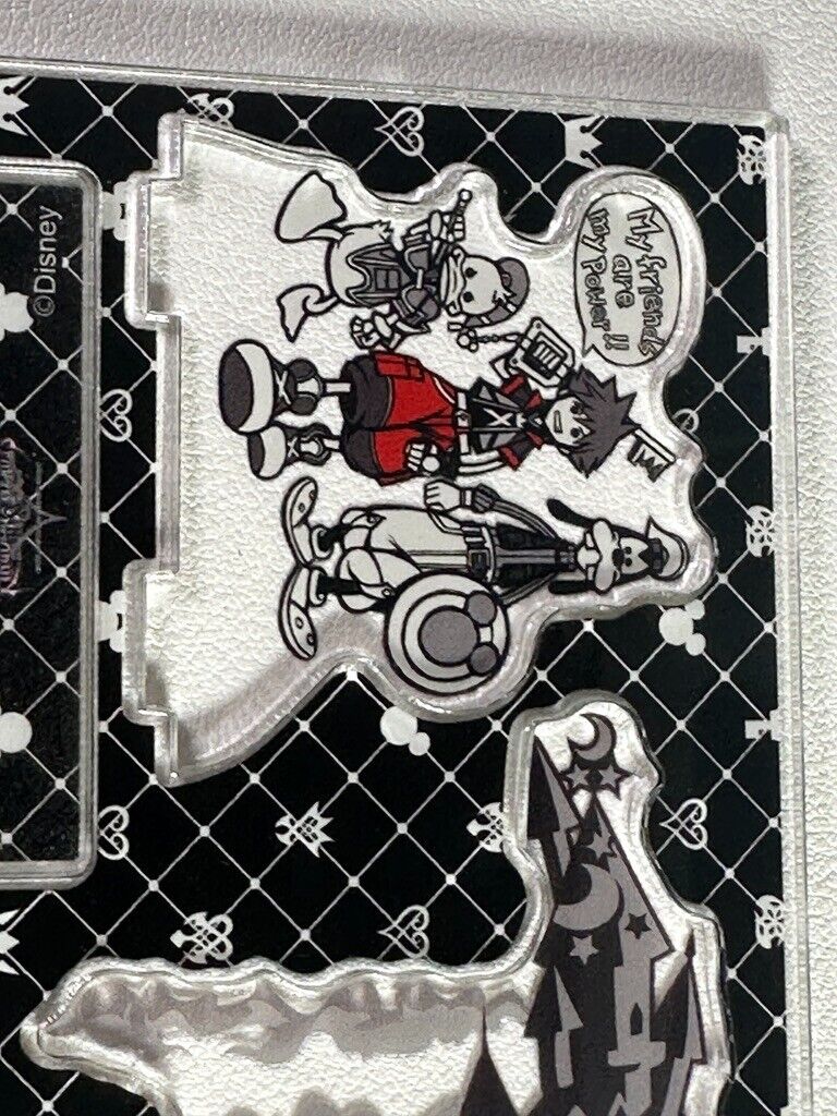 Preowned Kingdom Hearts Acrylic Stand Sora Donaly Duck Goofy