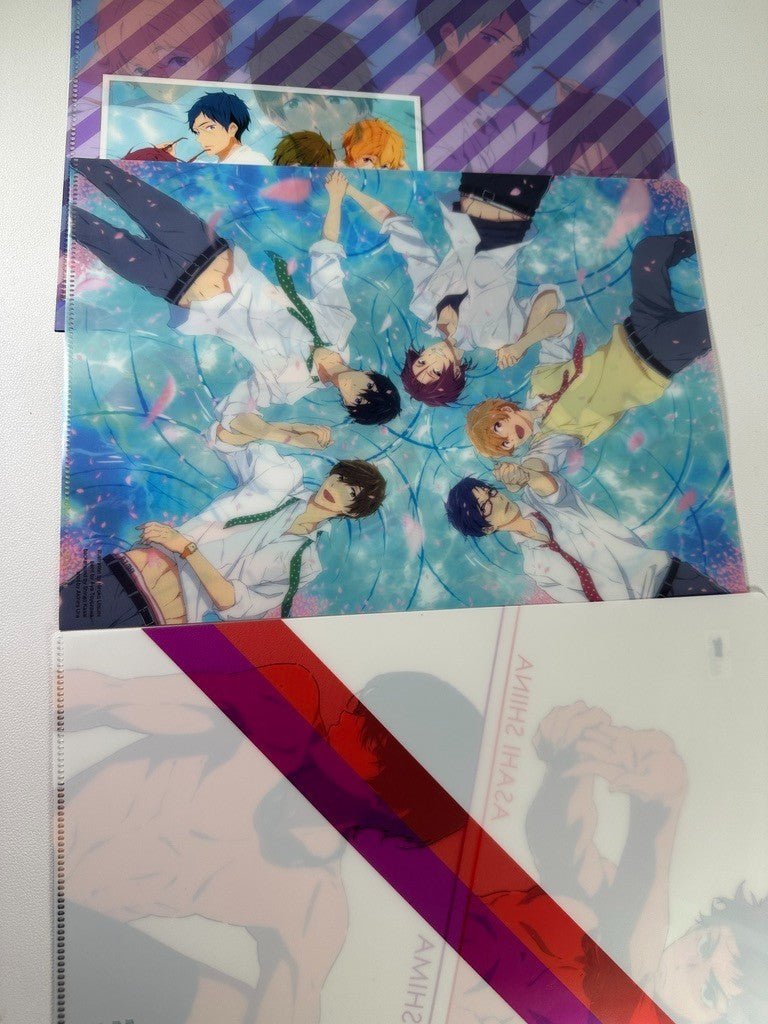 Free! Iwatobi Swim Club Eternal Summer Clear File Set Haruka Makoto Ikuya Nagisa