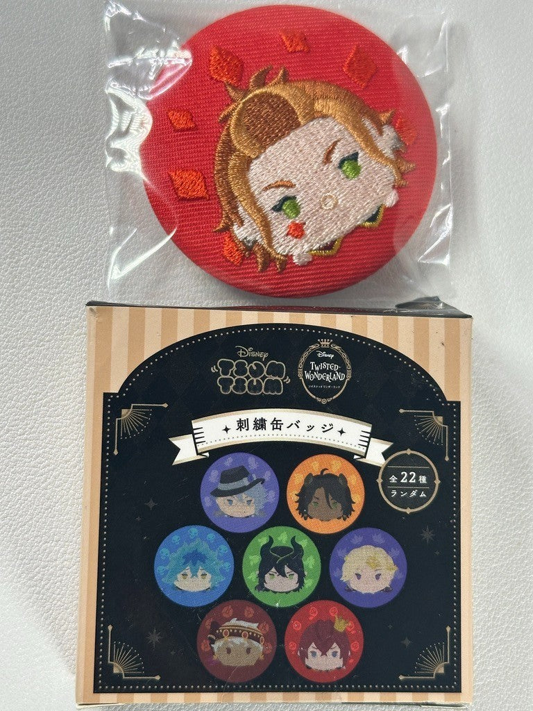 Twisted Wonderland Tsumtsum Embroidery Can Badge Heartslabyul Cater Diamond