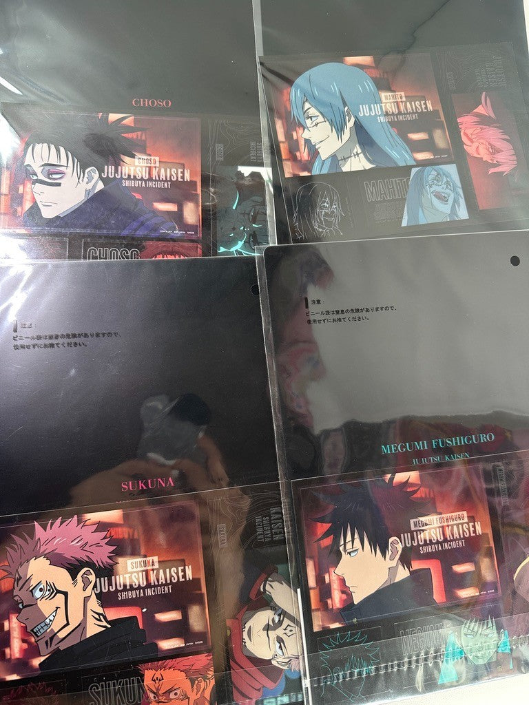 Jujutsu Kaisen Clear File Set Yuji Itadori Megumi Choso Mahito