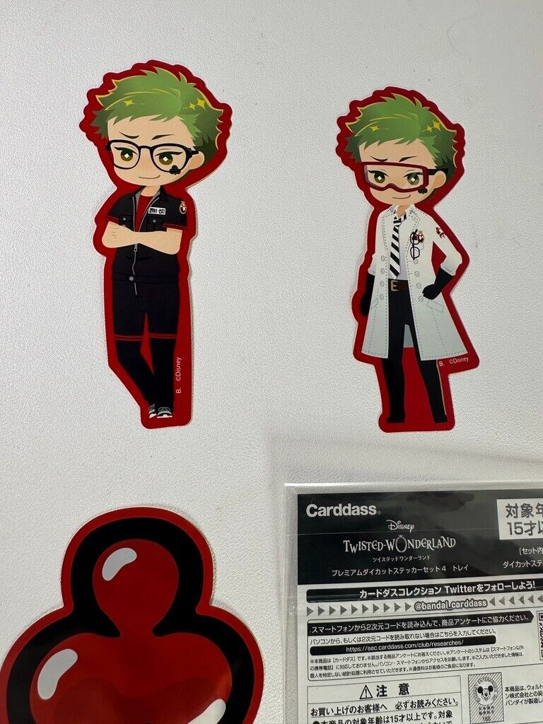 Twisted Wonderland Experimental Sticker Set Heartslabyul Trey Clover
