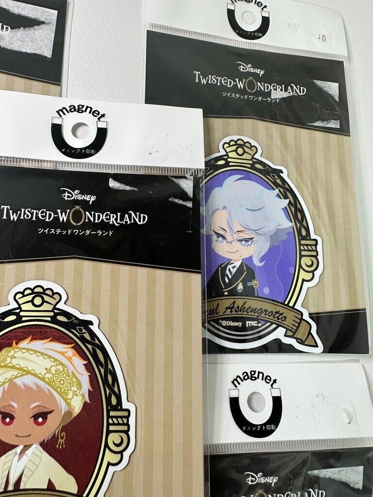 Twisted Wonderland Chibi Magnet Set of 5 Malleus Vil Kalim Leona Azul Diasomnia