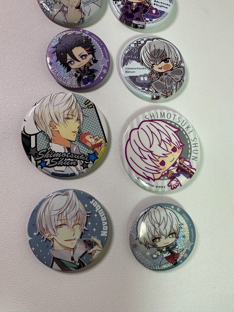 Super Sale TsukiUta Six Gravity Procellarum Seleas Fiuna Can Badge Set 4