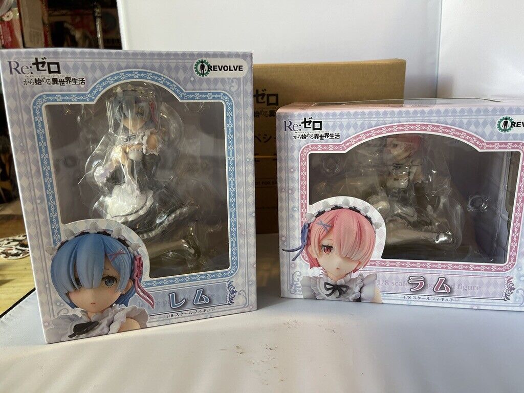 Re:Zero Starting Life in Another World Ram Rem 1/8 Figure Dengeki special set
