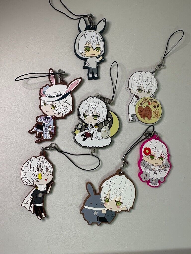 TSUKIUTA TSUKIUSA Procellarum Six Gravity Rubber Charm Shun Shimotsuki Set
