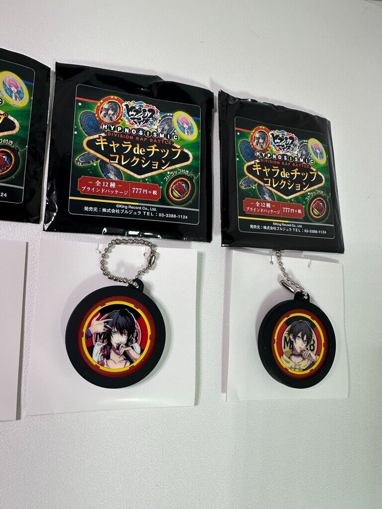 Hypnosis Mic Goods Character de Chip Key Chain Buster Bros Jiro Ichiro Saburo