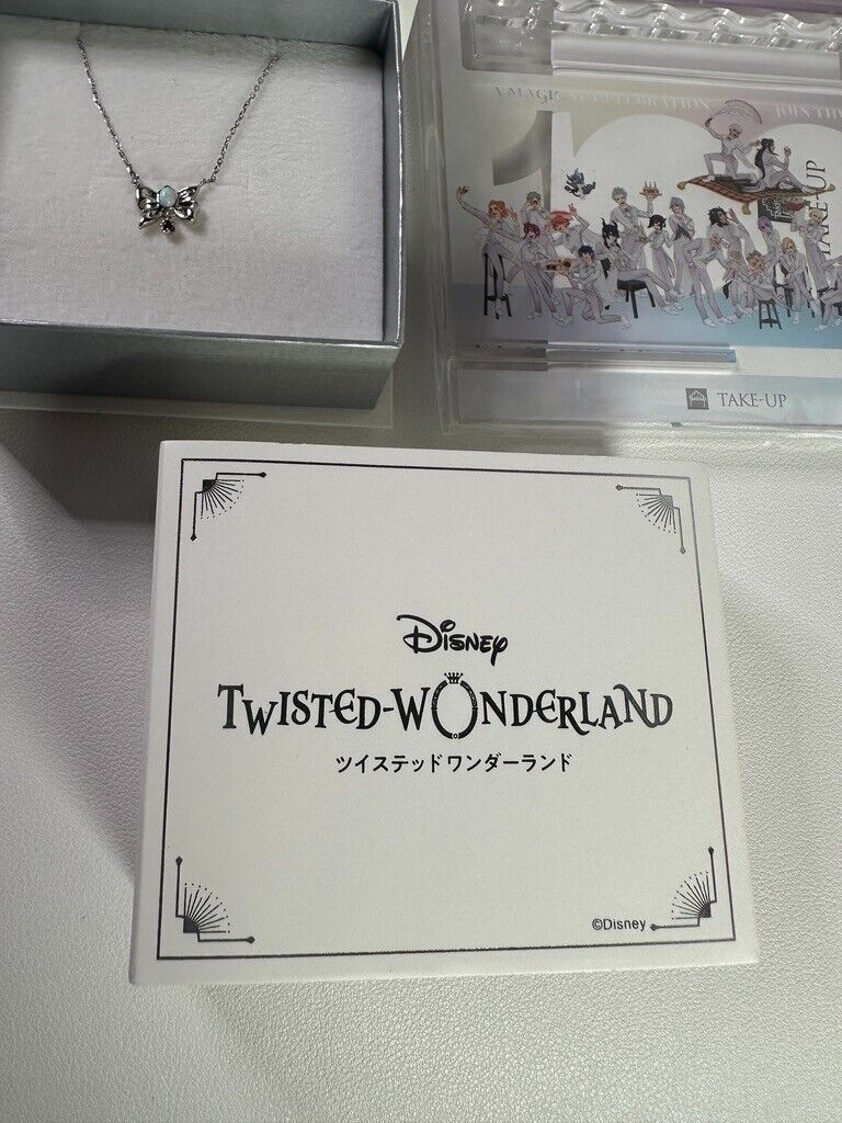 Twisted Wonderland Disney100 Take-Up Heartslabyul Silver Necklace Acrylic Stand