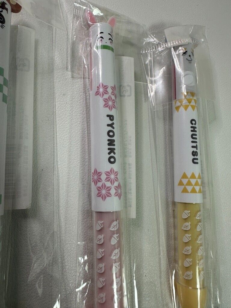 Demon Slayer Kimetsu no Yaiba Ponjiro, Pyonko, and Choitsu Pen Set