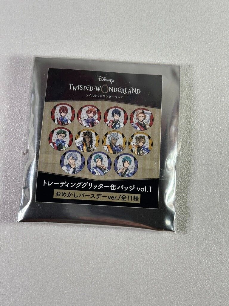 Twisted Wonderland Birthday Boy Glitter Can Badge Heartslabyul Cater Diamond
