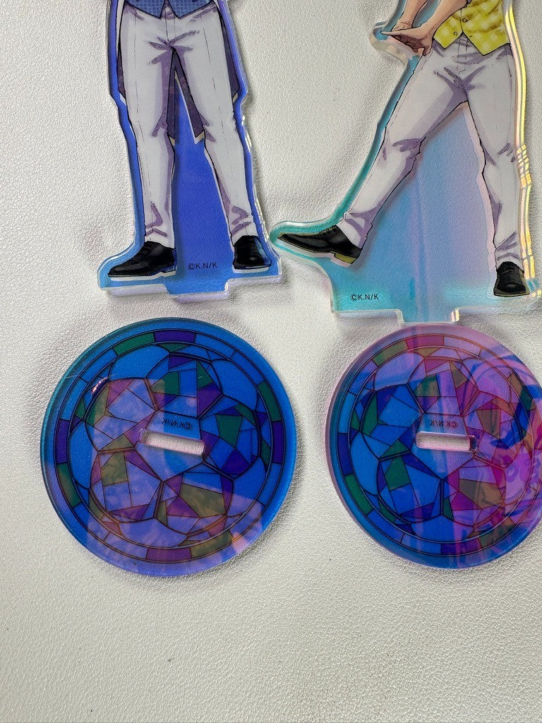 PREOWNED Blue Lock Glitter Acrylic Stand Set Meguru Bachira Yoichi Isagi