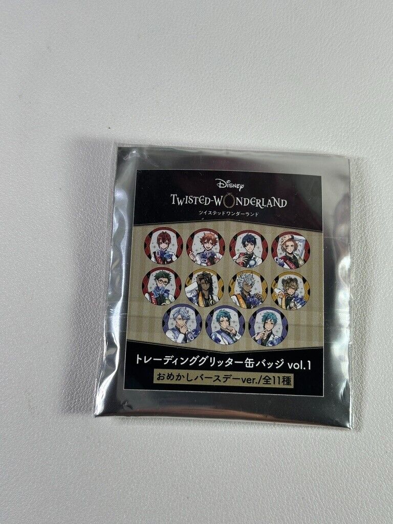 Twisted Wonderland Birthday Boy Glitter Can Badge Savanaclaw Ruggie Bucchi