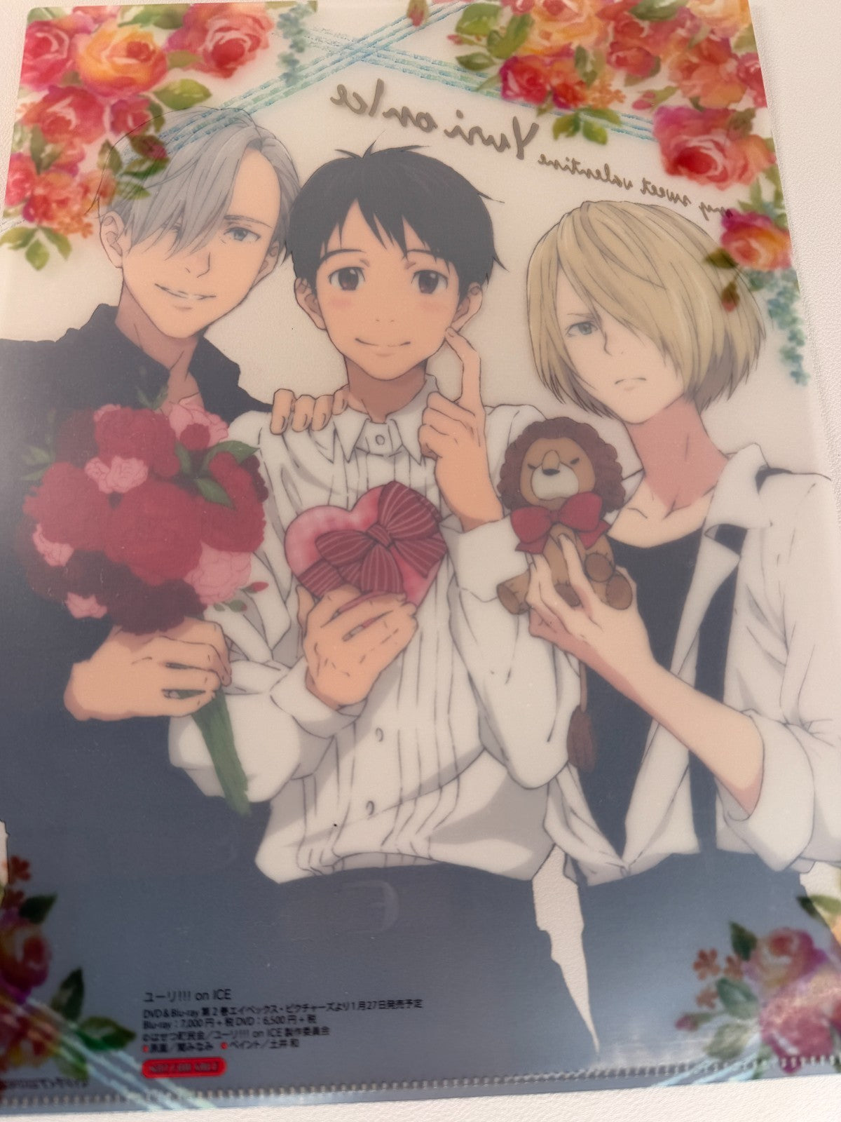 Yuri!!! on Ice My Sweet Valentine Clear File Yuri Victtor