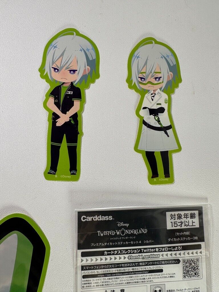 Twisted Wonderland Experimental Sticker Set Diasomnia Silver