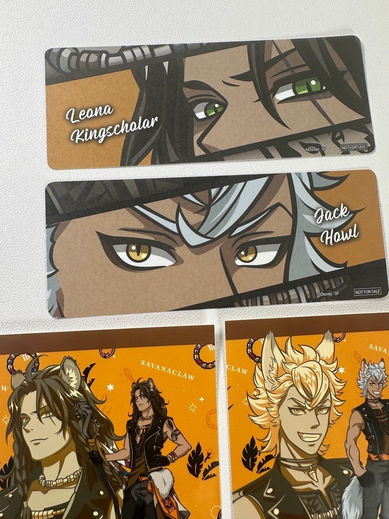 Twisted Wonderland Savanaclaw Bookmark Card Set Leona Kingscholar Jack Howl