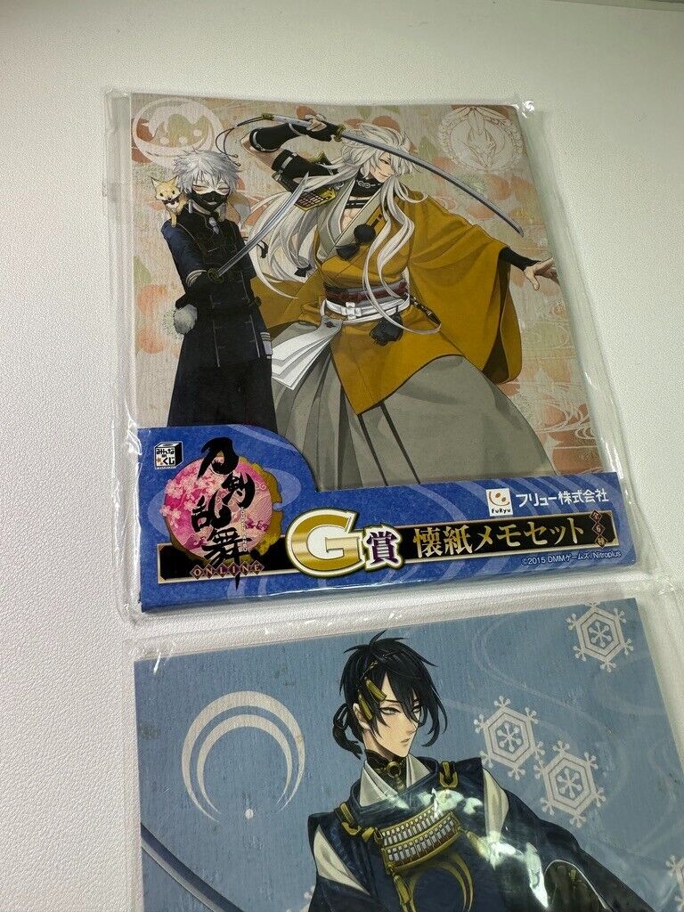 Touken Ranbu Memo Paper Set Touken Ranbu Online Kogitsunemaru Mikazuki Munechika
