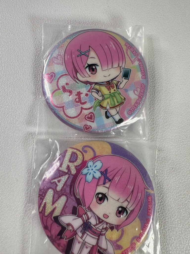 Re: Zero - Starting Life in Another World Ram Can Badge Set