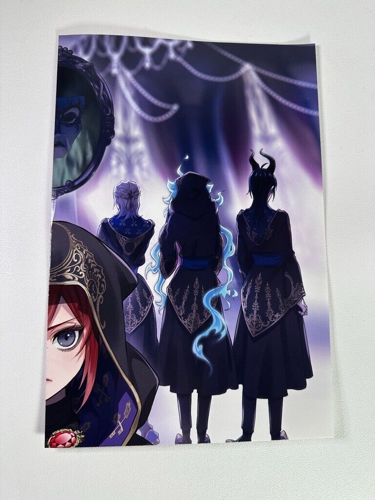 Twisted Wonderland G Fantasy Poster Riddle Idia Malleus Vil Kalim Azul Leona