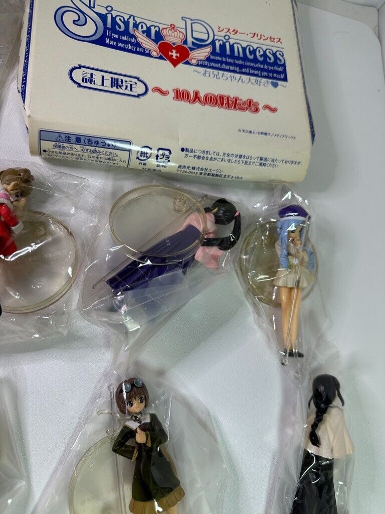 Sister Princess Yujin Figure Set AS IS Aria KAren Sakura Chikage Mamory Kaho