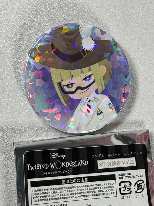 Twisted Wonderland Glitter Experimental Can Badge Pomefiore Rook Hunt