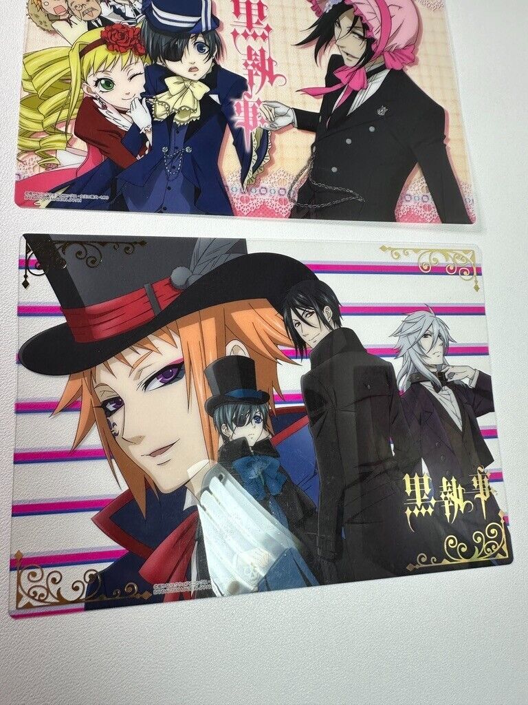 Kuroshitsuji Black Butler Victorian Art Collection Set of 3 AS IS Ciel Sebastian