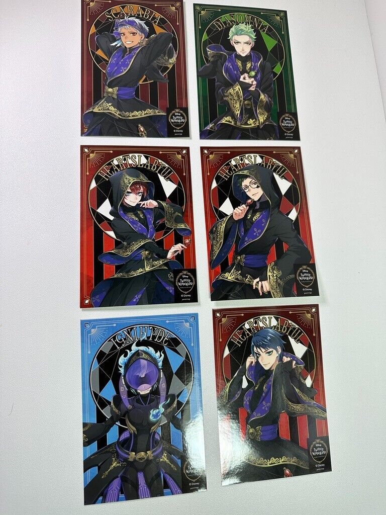 Twisted Wonderland Clear File Folder Sticker Set Heartslabyul Octavinelle Ortho