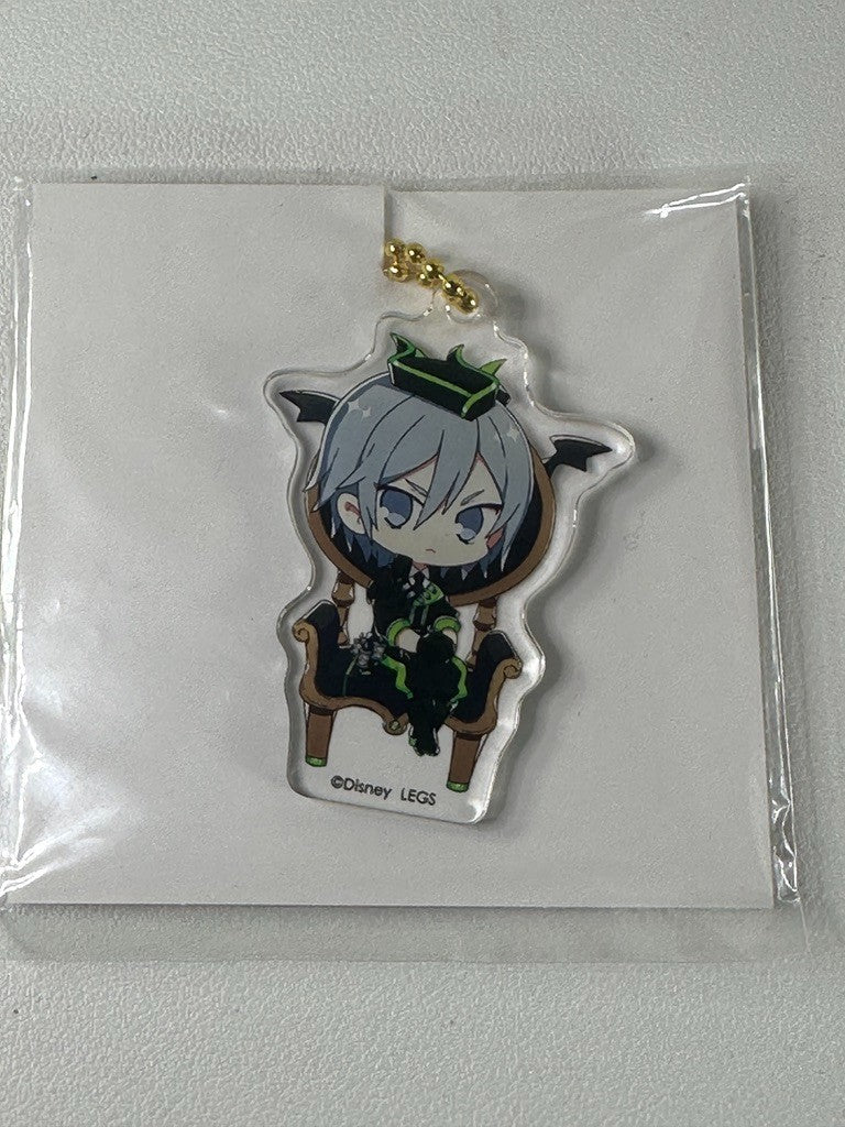 Twisted Wonderland OH MY CAFE Acrylic Key Chain Diasomnia Silver