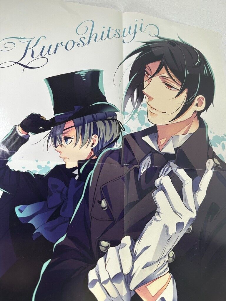Black Butler Kuroshitsuji Poster Yana Taboso Ciel Phantomhive Sebastian
