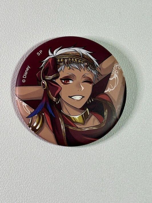 Twisted Wonderland Can Badge Scarabia Kalim AlAsim  Animation Dormitory