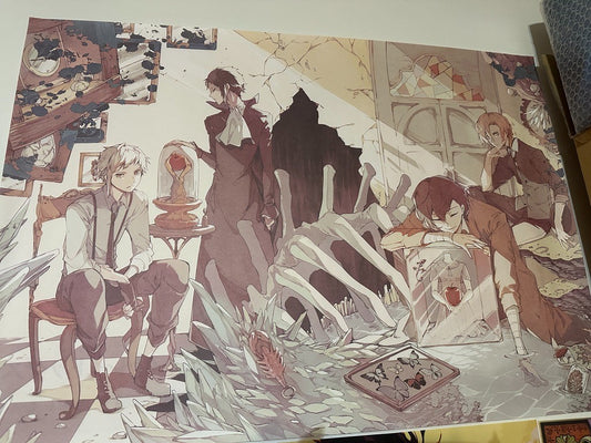 Bungo Stray Dogs Bonus Poster Chuya Nakahara Osamu Dazai Atsushi Nakajima