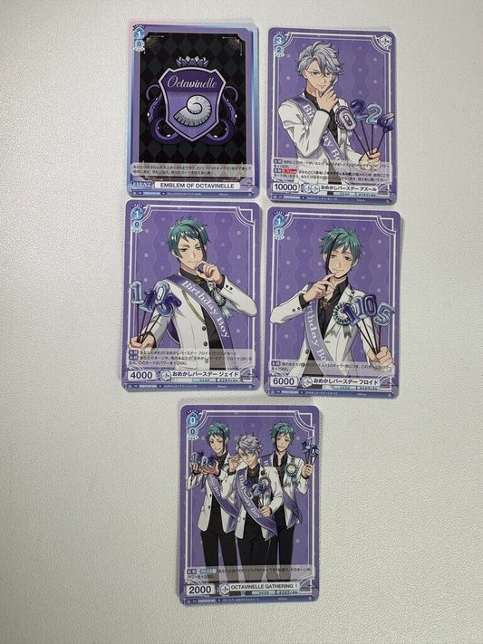 Twisted Wonderland Weiss Schwarz Blau Birthday Card Set Octavinelle Azul Floyd
