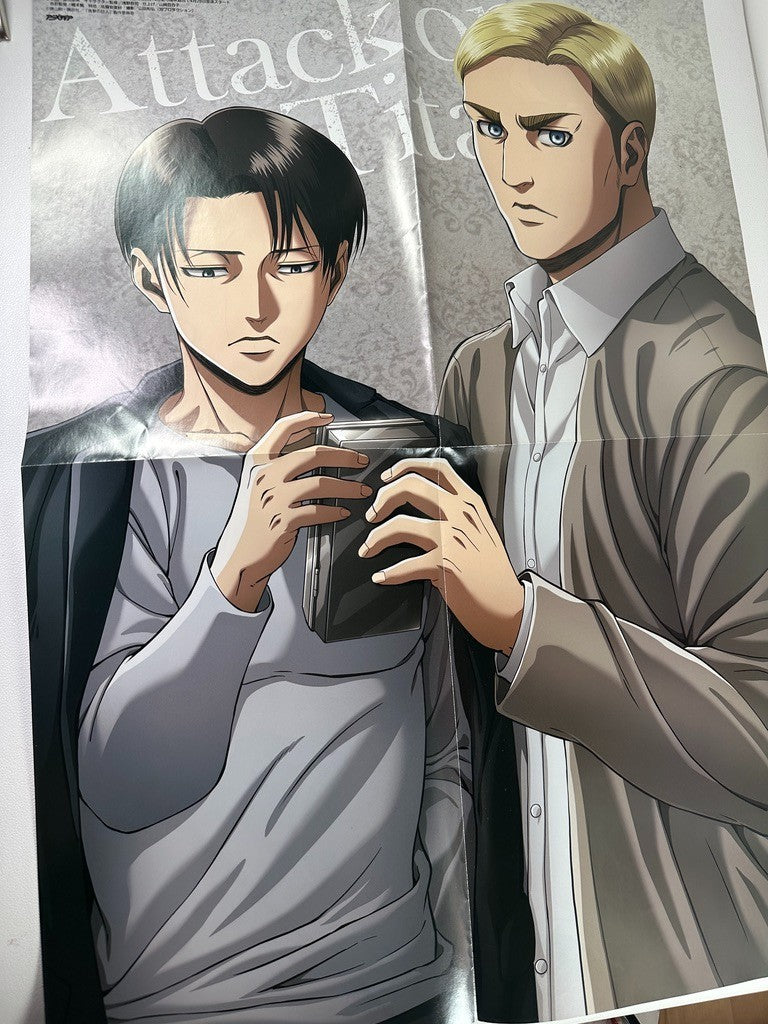 Double Sided Poster Attack on Titan Levi Osomatsu-San