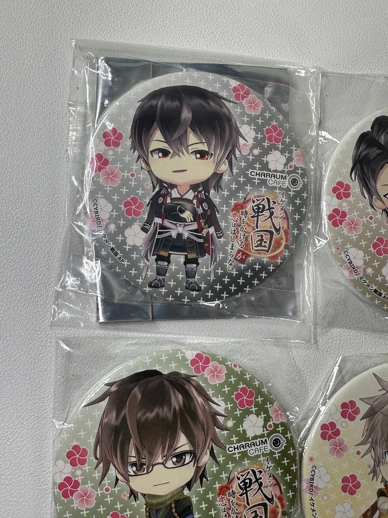 Ikemen Romances Across Time Can Badge Set Nobunaga Kennyo Tokugawa Sarutobi