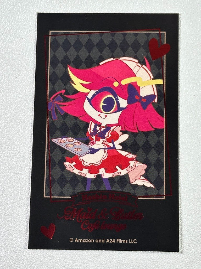 Hazbin Hotel Animate Cafe Maids and Butlers Card Nifty Chibi