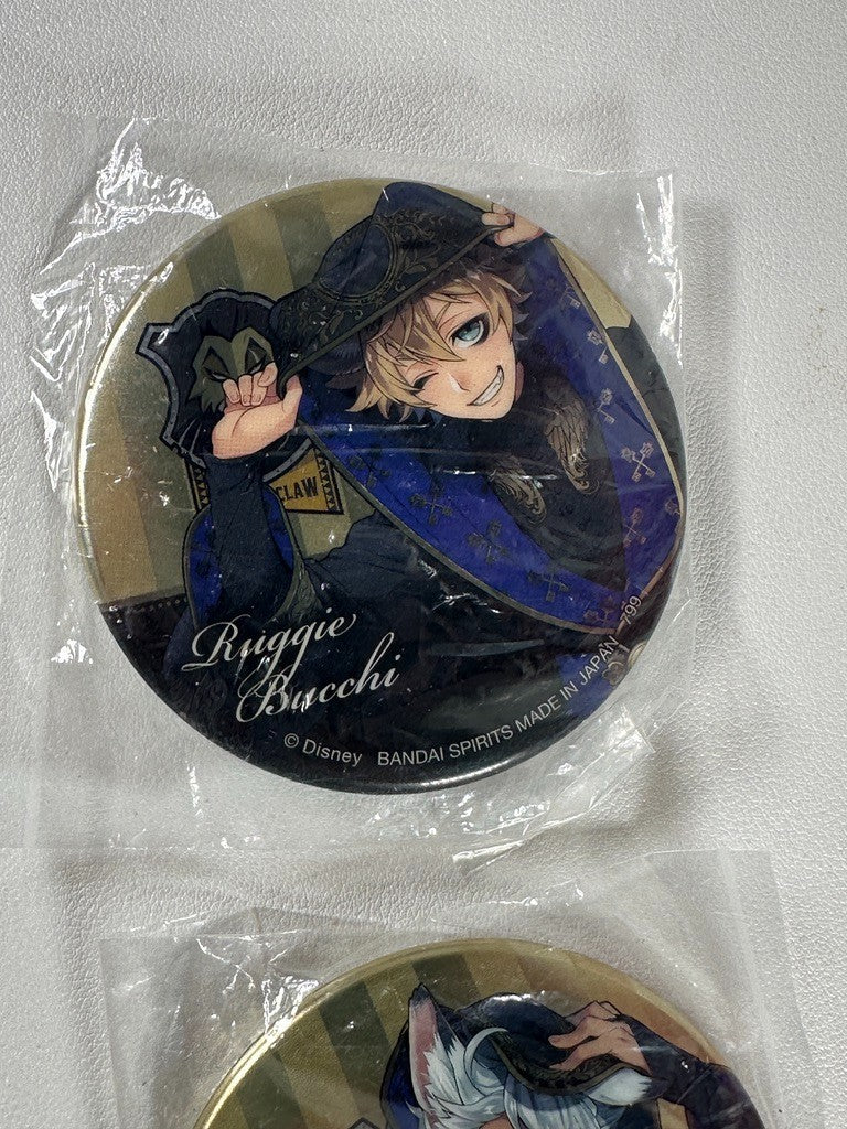 Twisted Wonderland Can Badge Set Savanaclaw Ruggie Bucchi Jack Howl Gold