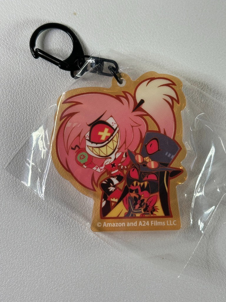 Hazbin Hotel Parade Gashapon Acrylic Key Holder Cherri Bonb Sir Pentious