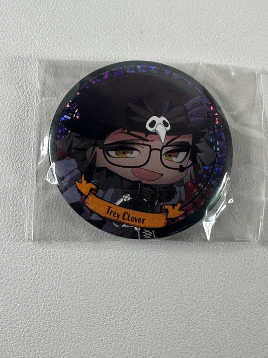 Twisted Wonderland Scary Dress Can Badge Heartslabyul Trey Clover