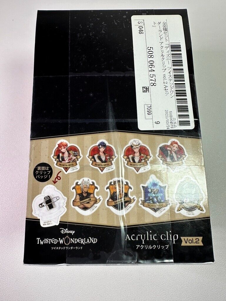 Twisted Wonderland Acrylic Clip Vol. 2  Heartslabyul Savanaclaw Grim