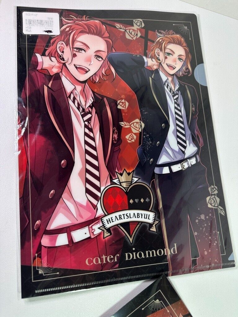 Twisted Wonderland Clear File Set Heartslabyul Trey Clover Cater Dormitory