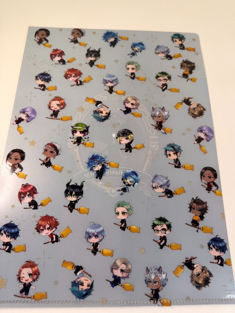 Twisted Wonderland Pencil Board Clear File Set Idia Malleus Riddle Vil Azul Rook