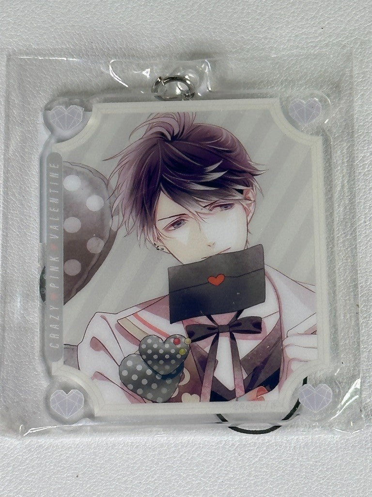 Diabolik LoversCrazy Pink Valentine Acrylic Strap Ruki Mukami
