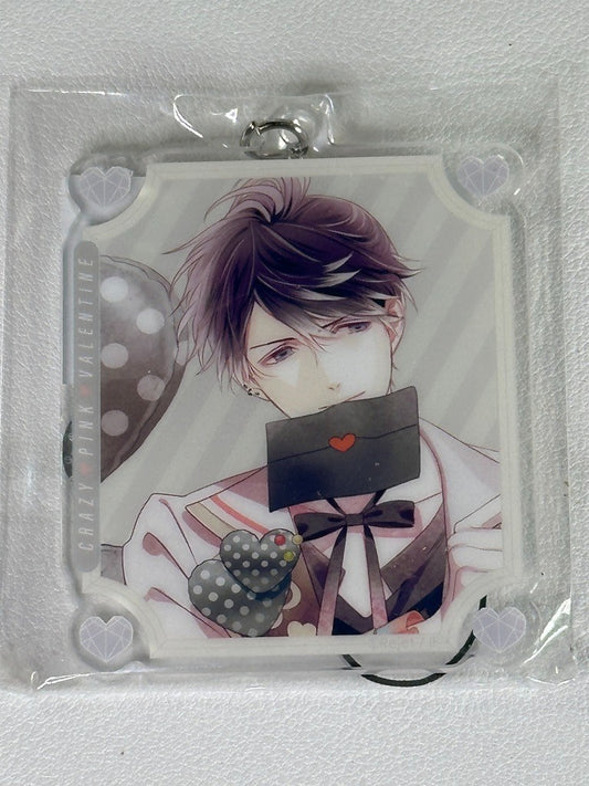 Diabolik LoversCrazy Pink Valentine Acrylic Strap Ruki Mukami