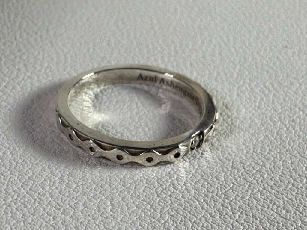 Twisted Wonderland Octavinelle Azul Ashengrotto Flat Silver Ring Size 5 THE KISS