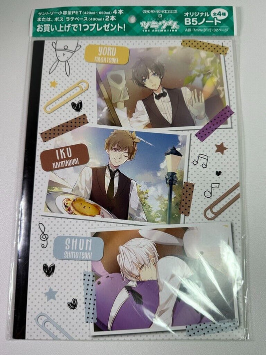 Tsukiuta Can Badge Tsukino Talent Six Gravity Notebook Yoru Iku Shun