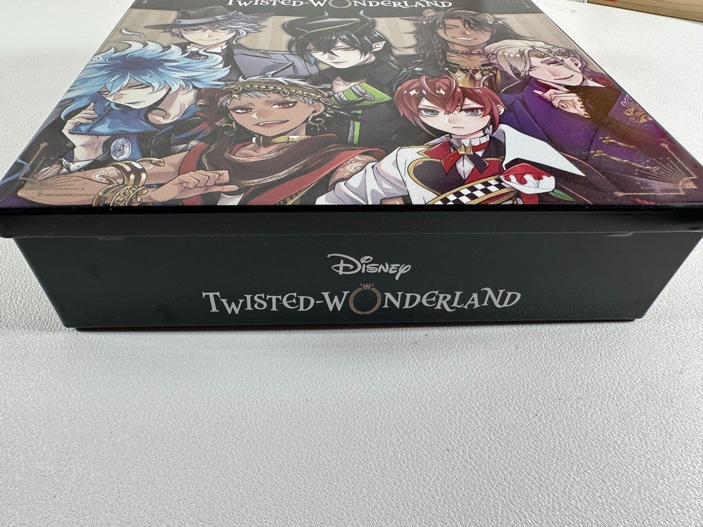 Twisted Wonderland Square Tin Riddle Leona Azul Kalim Vil Idia Malleus