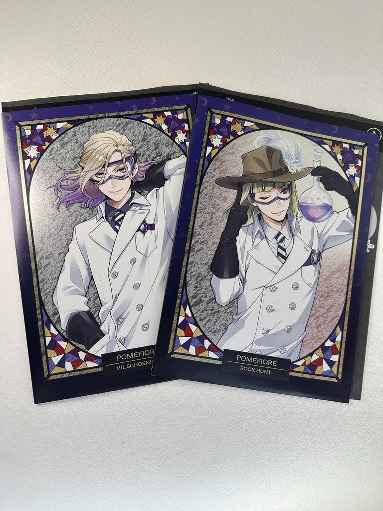Twisted Wonderland A5 Double Clear File Set Pomefiore Vil Schoenheit Rook Hunt