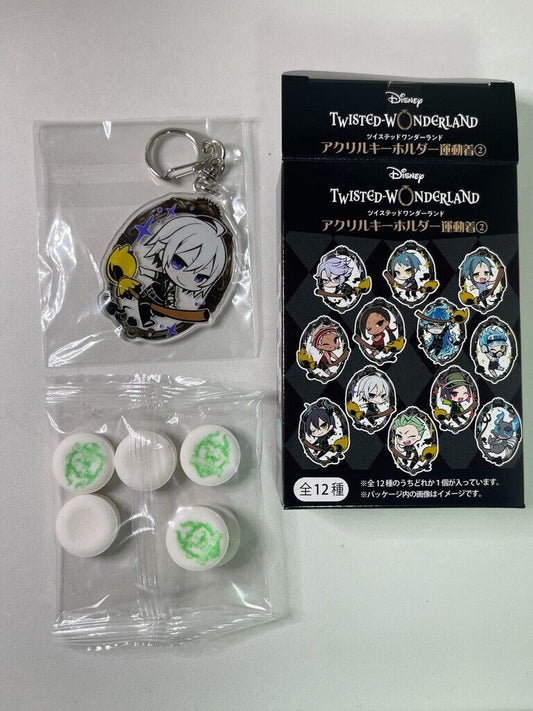 Twisted Wonderland Gym Acrylic KeyChain Charm Candy Diasomnia Silver