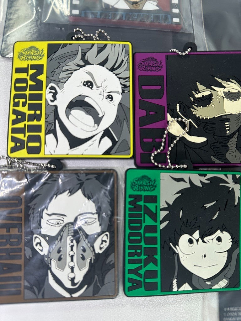 My Hero Academia Ichiban Kuji Prize G Rubber Charm Set Mirio Izuko Dabi Overhaul