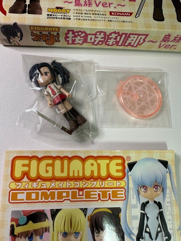 Konami Magister Negi Magi NEGIMA Sakurazaki Setsuna Angel Figumate W Booklet Set